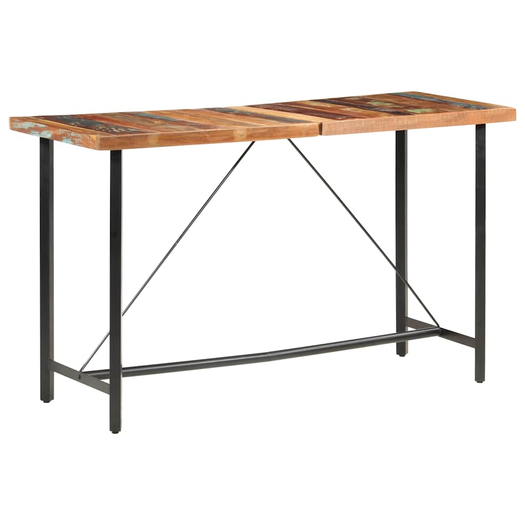 286595 vidaXL Bar Table 180x70x107 cm Solid Reclaimed Wood 6