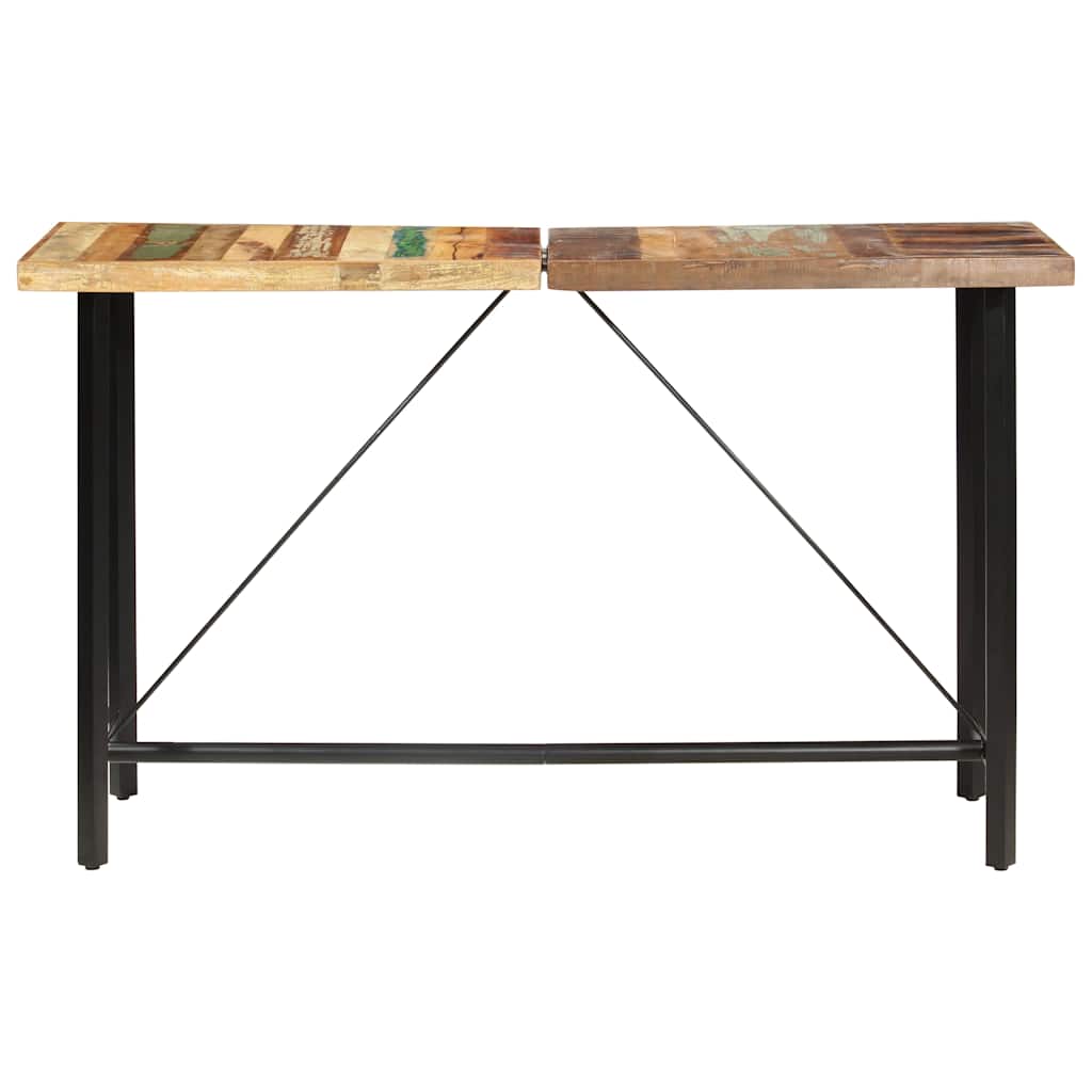 Bar Table 180x70x107 cm Brown Solid reclaimed wood