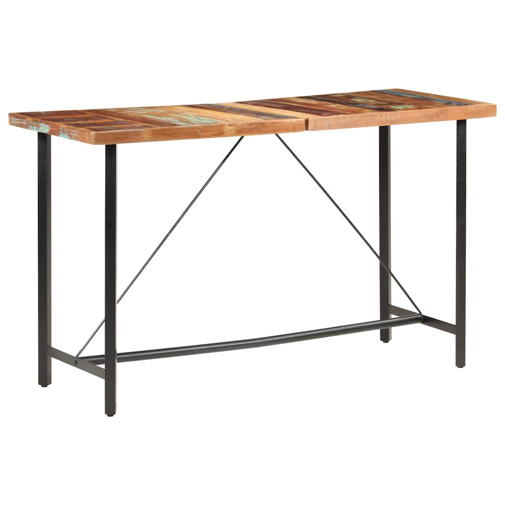 286595 vidaXL Bar Table 180x70x107 cm Solid Reclaimed Wood 4
