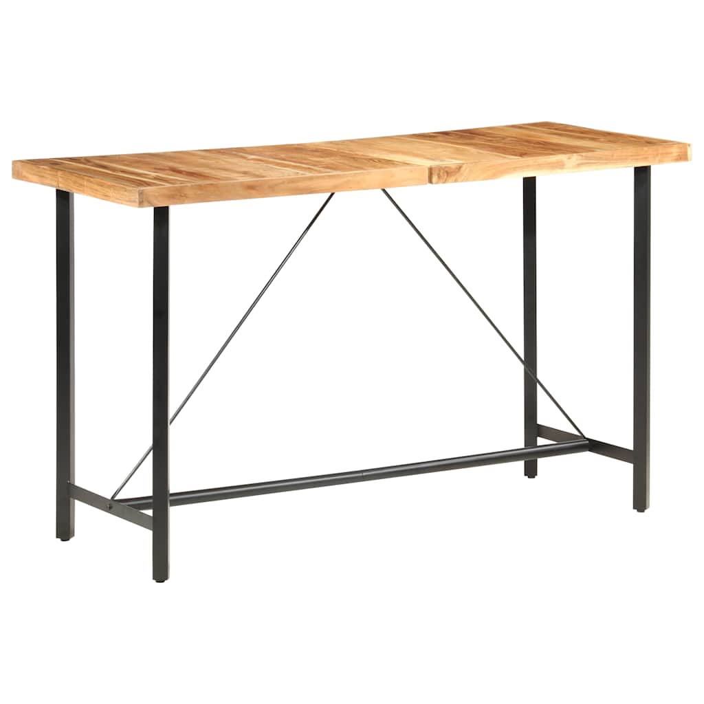 Bar Table 180x70x107 cm Natural Solid acacia wood