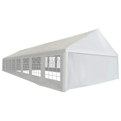 vidaXL Party Tent White 1600 x 600 x 370 cm Polyethylene and Metal 2