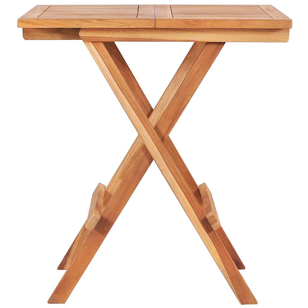 vidaXL 3 Piece Folding Bistro Set Solid Teak Wood 3