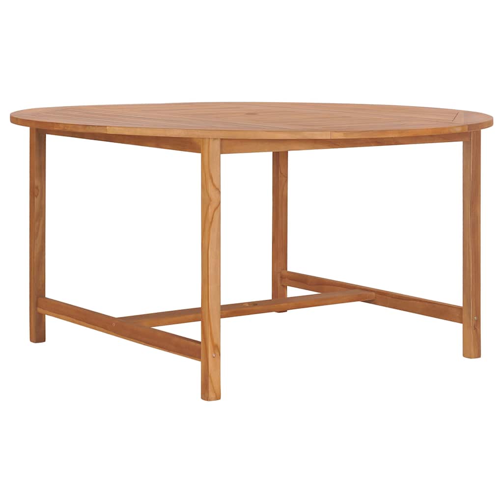 49007 vidaXL Garden Table 150x76 cm Solid Teak Wood 2
