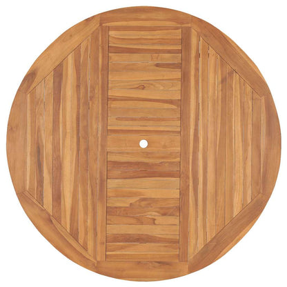 49007 vidaXL Garden Table 150x76 cm Solid Teak Wood 4
