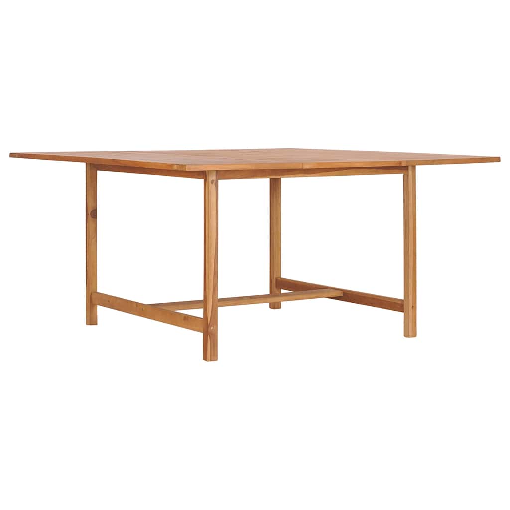 vidaXL Garden Table 150x150x76 cm Solid Teak Wood 1