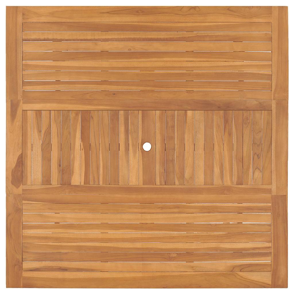 vidaXL Garden Table 150x150x76 cm Solid Teak Wood 4