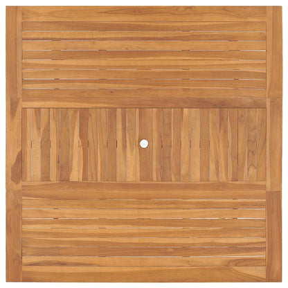 vidaXL Garden Table 150x150x76 cm Solid Teak Wood 4
