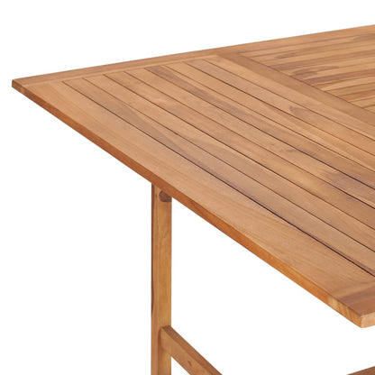 vidaXL Garden Table 150x150x76 cm Solid Teak Wood 5
