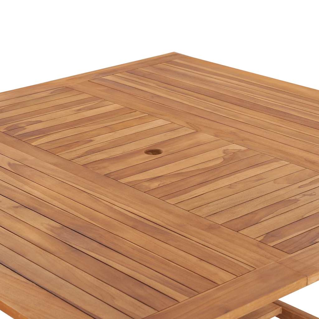 vidaXL Garden Table 150x150x76 cm Solid Teak Wood 6