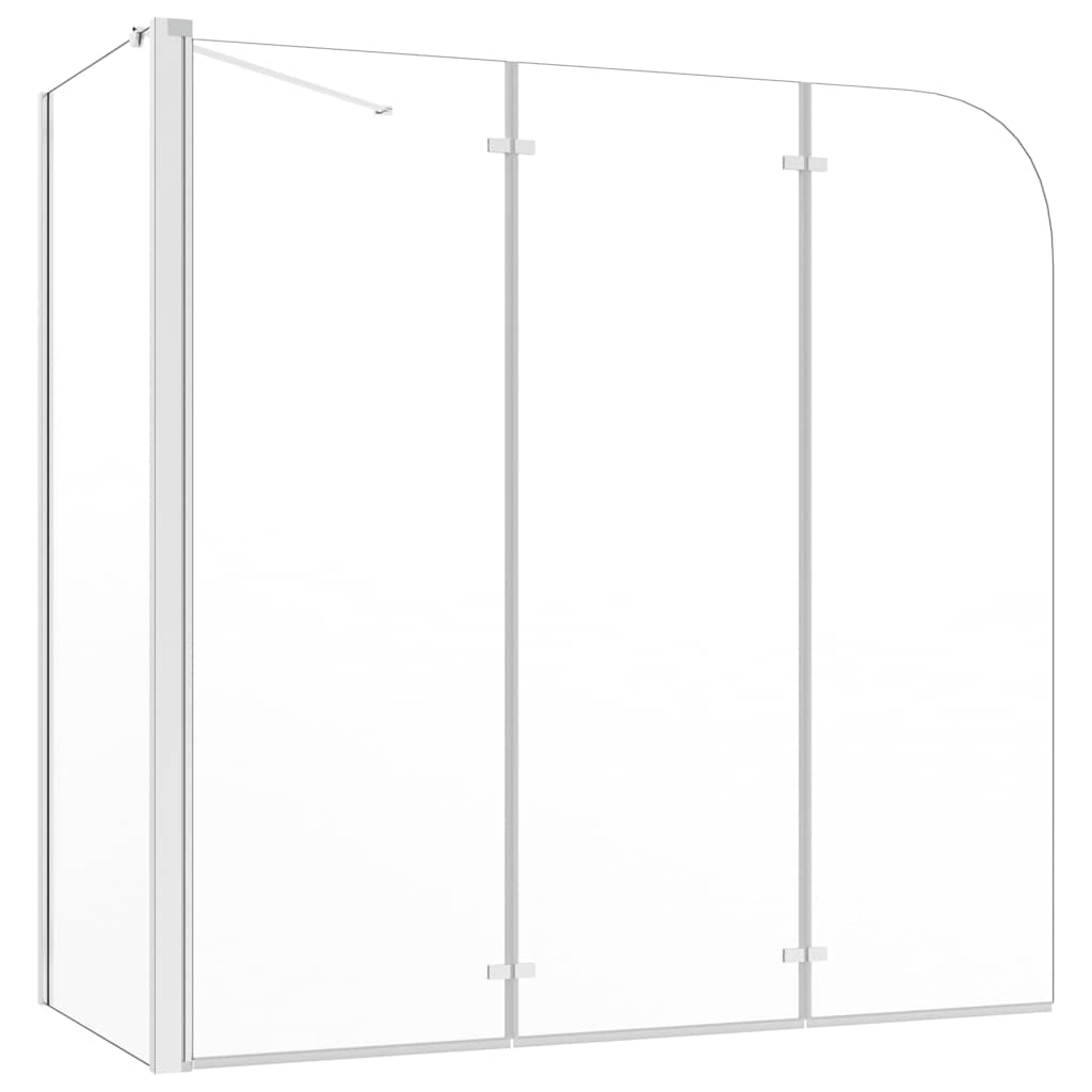 vidaXL Bath Enclosure 120x69x130 cm Tempered Glass Transparent 2