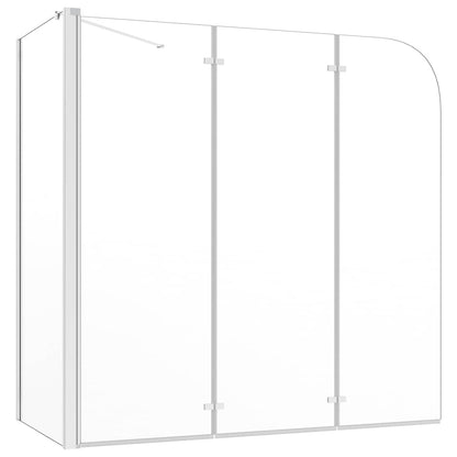vidaXL Bath Enclosure 120x69x130 cm Tempered Glass Transparent 2