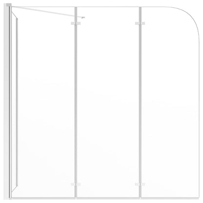 vidaXL Bath Enclosure 120x69x130 cm Tempered Glass Transparent 3