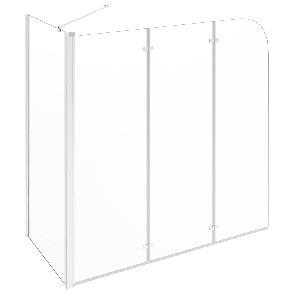vidaXL Bath Enclosure 120x69x130 cm Tempered Glass Transparent 4