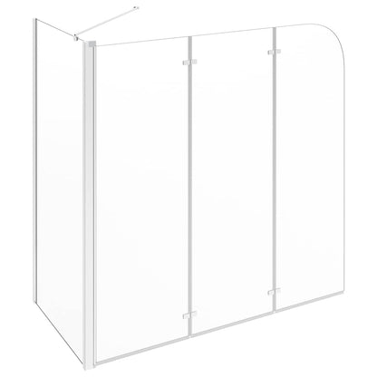 vidaXL Bath Enclosure 120x69x130 cm Tempered Glass Transparent 4
