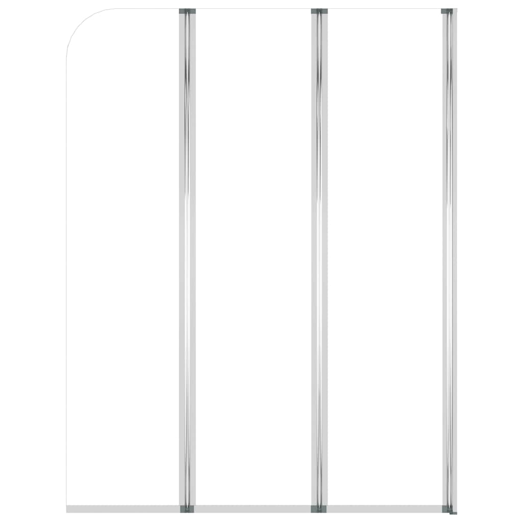 vidaXL Bath Enclosures 2 pcs 104x130 cm Tempered Glass Transparent 5