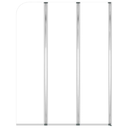 vidaXL Bath Enclosures 2 pcs 104x130 cm Tempered Glass Transparent 5