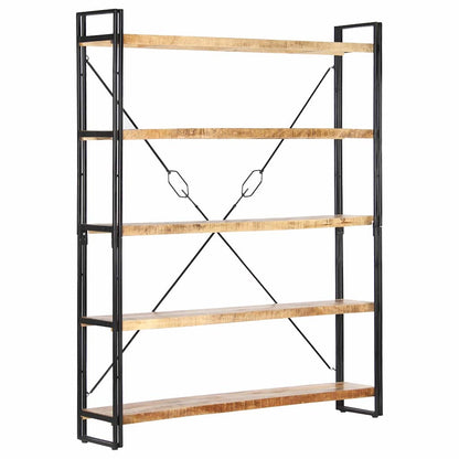 5-Tier Bookcase Brown Height 180 cm 140 cm Solid mango wood