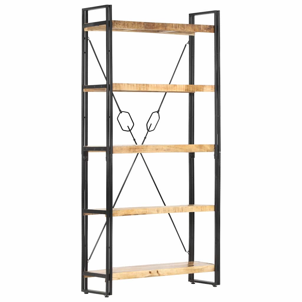 5-Tier Bookcase Brown Height 180 cm 90 cm Solid mango wood