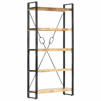 5-Tier Bookcase Brown Height 180 cm 90 cm Solid mango wood