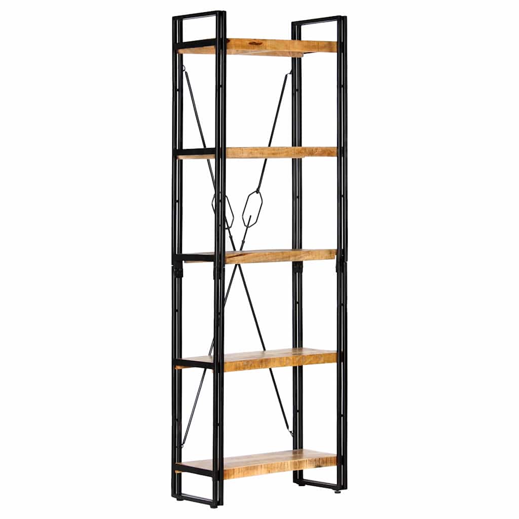 5-Tier Bookcase Brown Height 180 cm 60 cm Solid mango wood