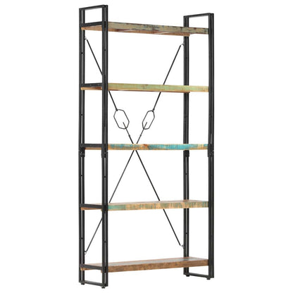 5-Tier Bookcase Brown Height 180 cm 90 cm Solid reclaimed wood