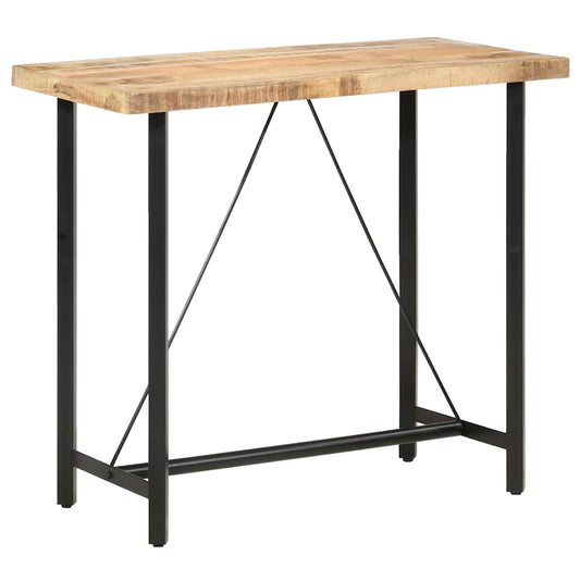 286611 vidaXL Bar Table 120x58x107 cm Rough Mango Wood 1