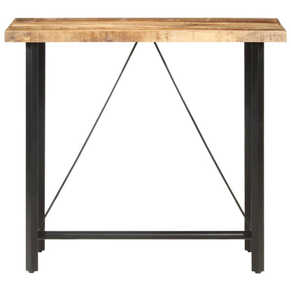 286611 vidaXL Bar Table 120x58x107 cm Rough Mango Wood 2