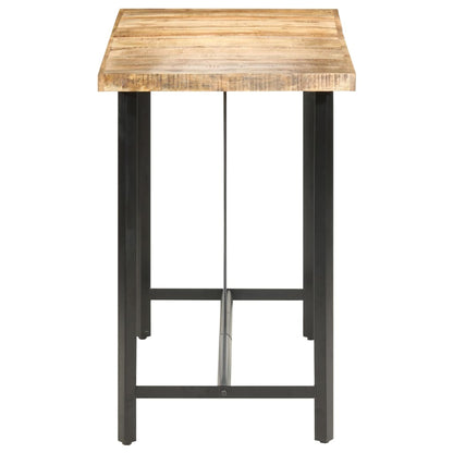 286612 vidaXL Bar Table 150x70x107 cm Rough Mango Wood 3