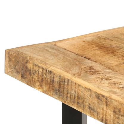 286612 vidaXL Bar Table 150x70x107 cm Rough Mango Wood 5