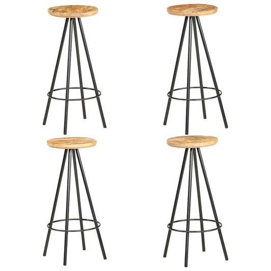 Bar Stools Rough mango wood