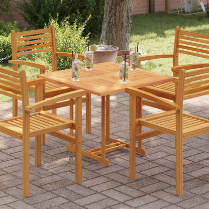 Table Top Solid Teak Wood 2,5 cm 40 cm 80 cm 80 cm Square