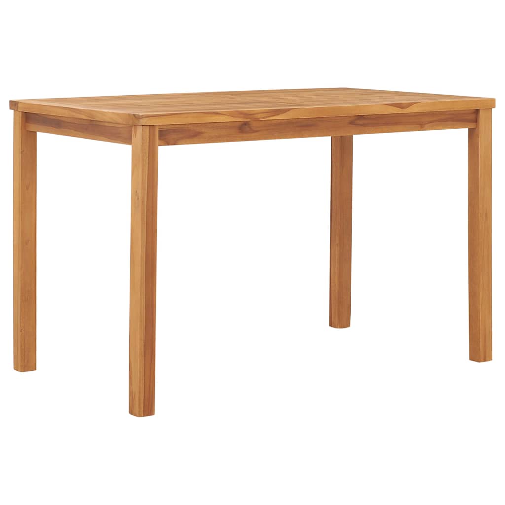 49360 vidaXL Garden Dining Table 120x70x77 cm Solid Teak Wood 1