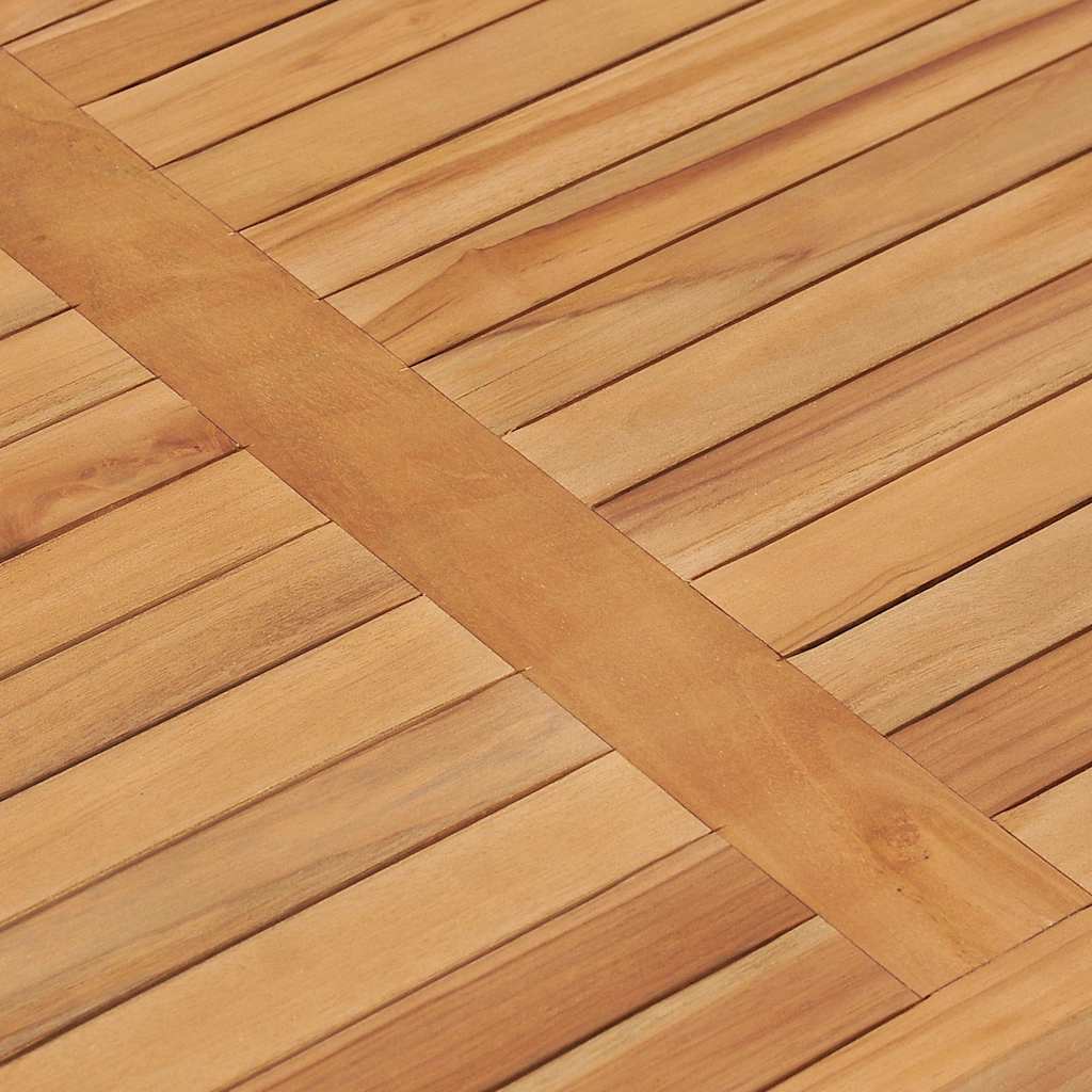 49360 vidaXL Garden Dining Table 120x70x77 cm Solid Teak Wood 5