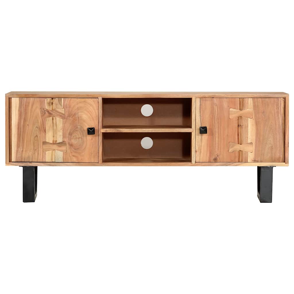 287341 vidaXL TV Cabinet 118x30x45 cm Solid Acacia Wood 3