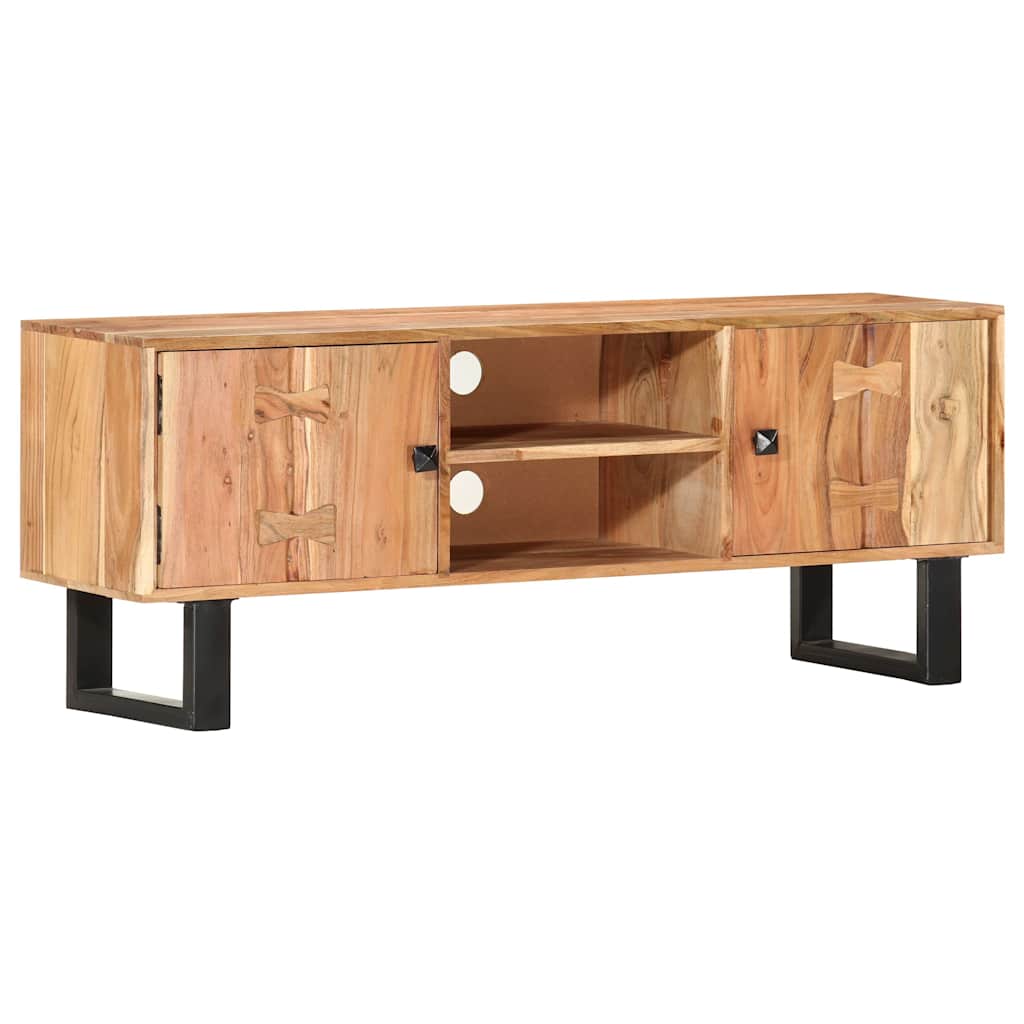 287341 vidaXL TV Cabinet 118x30x45 cm Solid Acacia Wood 4