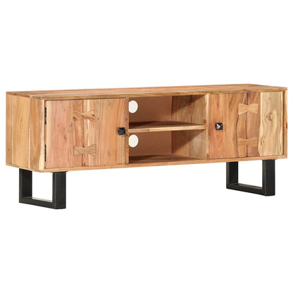 287341 vidaXL TV Cabinet 118x30x45 cm Solid Acacia Wood 4