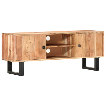 287341 vidaXL TV Cabinet 118x30x45 cm Solid Acacia Wood 5