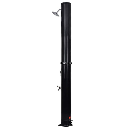 92391 vidaXL Outdoor Solar Shower with Shower Head and Faucet 40 L 5
