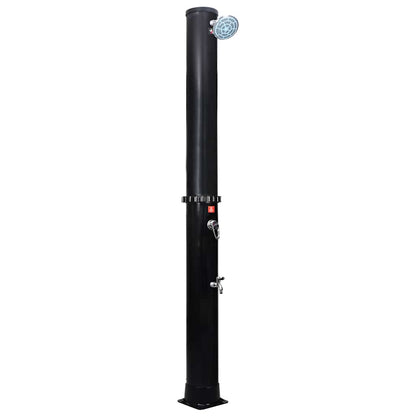 Outdoor Solar Shower with Shower Head and Faucet 40 L Black