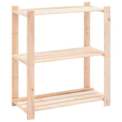 vidaXL 3-Tier Storage Racks 10 pcs 80x38x90 cm Solid Pinewood 150 kg 2
