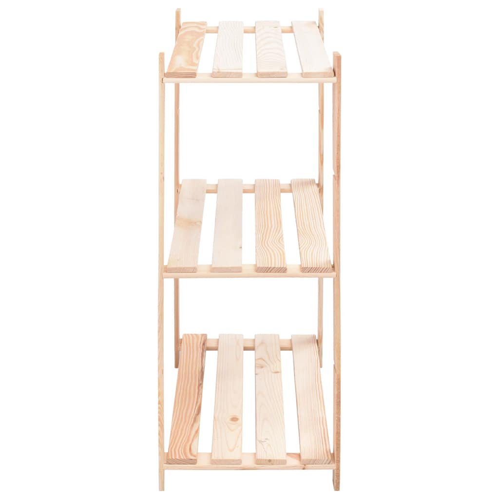 vidaXL 3-Tier Storage Racks 10 pcs 80x38x90 cm Solid Pinewood 150 kg 4