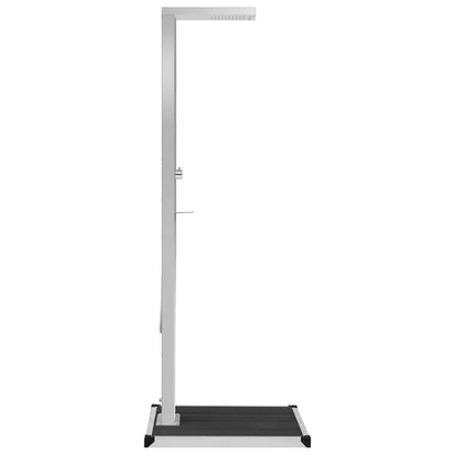 vidaXL Outdoor Shower with Tray WPC Stainless Steel 5