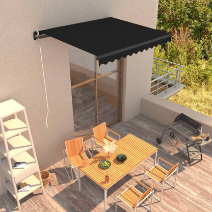 Manual Retractable Awning Drop 250 cm Anthracite