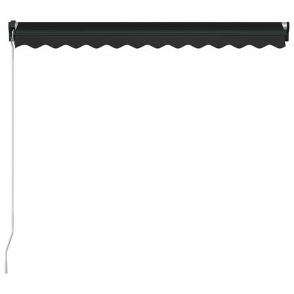 vidaXL Manual Retractable Awning with LED 300x250 cm Anthracite 5