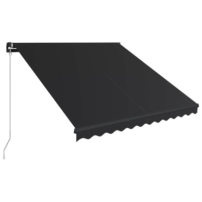 vidaXL Manual Retractable Awning with LED 350x250 cm Anthracite 3