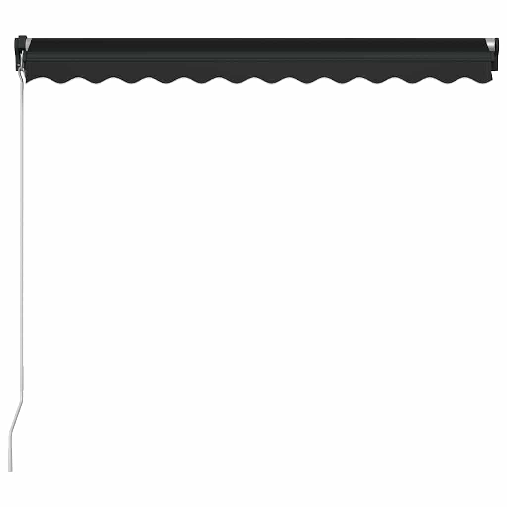 vidaXL Manual Retractable Awning with LED 350x250 cm Anthracite 5