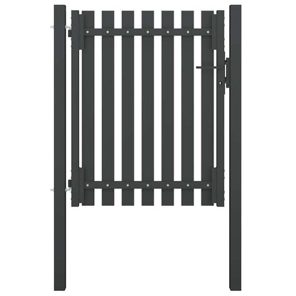 vidaXL Garden Fence Gate Steel 100x100 cm Anthracite 1