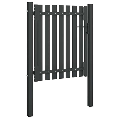 vidaXL Garden Fence Gate Steel 100x100 cm Anthracite 2