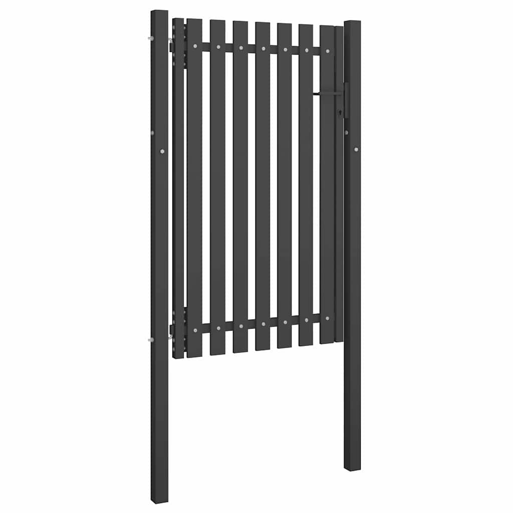 Garden Fence Gate Steel Anthracite 150 cm