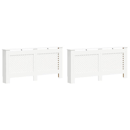 vidaXL Radiator Covers 2 pcs White 172x19x81.5 cm MDF 2